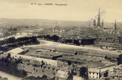 Carte postale ancienne Vue générale — Rouen (Seine-Maritime)
