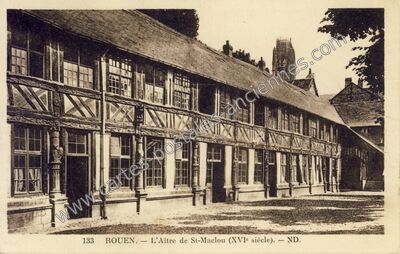 Carte postale ancienne L'Aître de St-Maclou (XVIe siècle) — Rouen (Seine-Maritime)