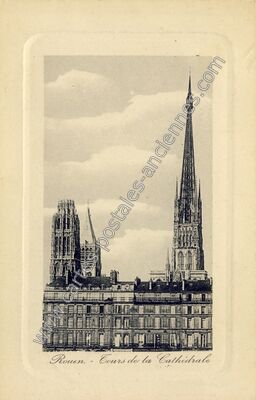 Carte postale ancienne Cours de la Cathédrale — Rouen (Seine-Maritime)