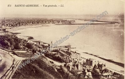 Carte postale ancienne Vue générale — Sainte-Adresse (Seine-Maritime)