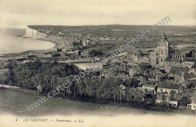 Carte postale ancienne Panorama — Le Tréport (Seine-Maritime)