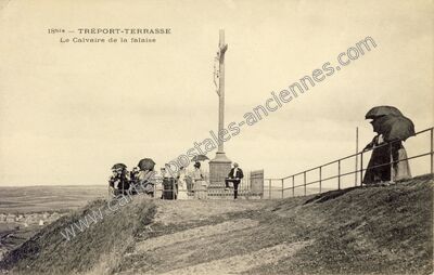 Carte postale ancienne Treport Terrasse — Le Tréport (Seine-Maritime)
