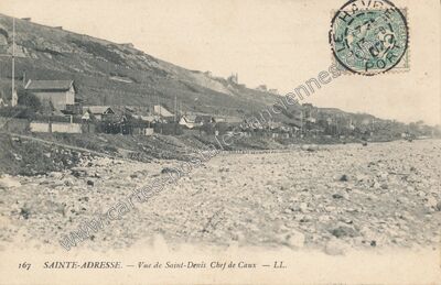 Carte postale ancienne Vue de Saint-Denis Chef de Caux — Sainte-Adresse (Seine-Maritime)