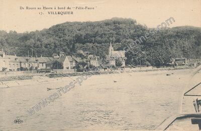Carte postale ancienne Villequier