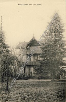 Carte postale ancienne Chalet Suisse — Angerville (Essonne)