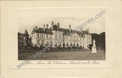 Carte postale ancienne Le Château, Façade sur le Parc — Athis-Mons (Essonne)