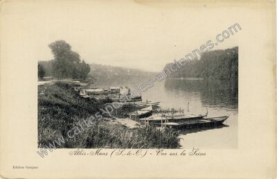 Carte postale ancienne Vue sur la Seine — Athis-Mons (Essonne)