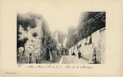 Carte postale ancienne Rue de la Montagne — Athis-Mons (Essonne)