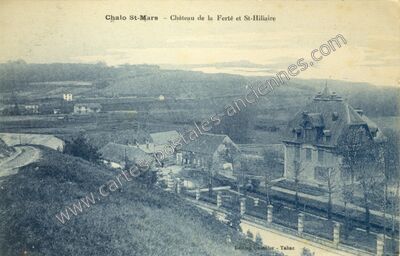 Carte postale ancienne Château de la Ferté et St-Hiliaire — Chalo-Saint-Mars (Essonne)