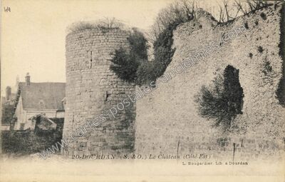 Carte postale ancienne Le Château (Côté Est) — Dourdan (Essonne)