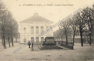Carte postale ancienne Le Théâtre - Geoffroy-Saint-Hilaire — Étampes (Essonne)