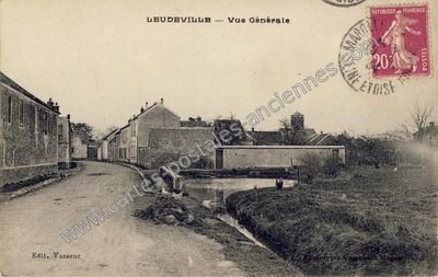 Carte postale ancienne Vue Générale — Leudeville (Essonne)