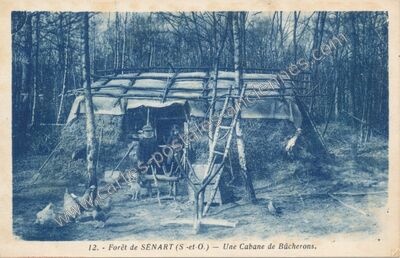 Carte postale ancienne Foret de Senart — Montgeron (Essonne)