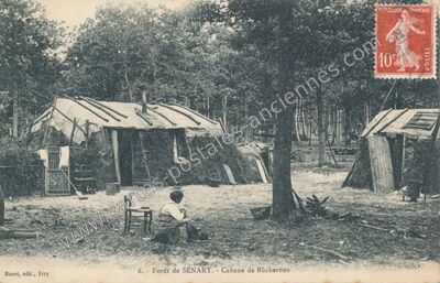 Carte postale ancienne Foret de Senart — Montgeron (Essonne)