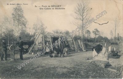 Carte postale ancienne Foret de Senart — Montgeron (Essonne)