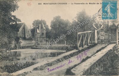 Carte postale ancienne Montgeron Crosnes — Montgeron (Essonne)