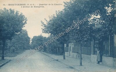 Carte postale ancienne Quartier de la Glacière. L'Avenue de Montgeron — Montgeron (Essonne)