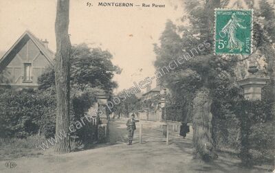 Carte postale ancienne Rue Parent — Montgeron (Essonne)