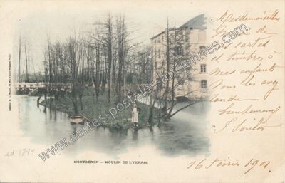Carte postale ancienne Moulin de l'Yerres — Montgeron (Essonne)