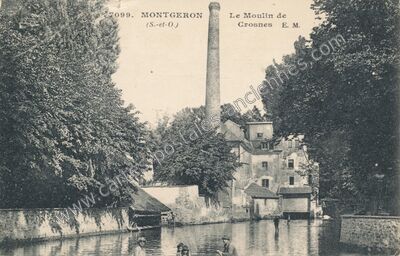 Carte postale ancienne Le Moulin de Crosnes — Montgeron (Essonne)
