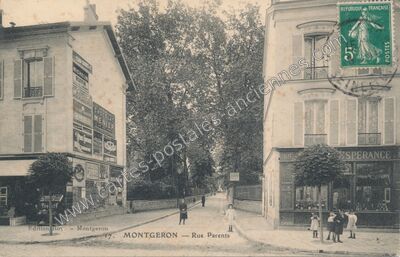 Carte postale ancienne Rue Parents — Montgeron (Essonne)