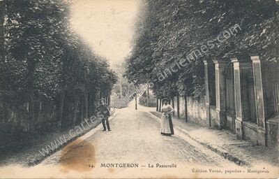 Carte postale ancienne La Passerelle — Montgeron (Essonne)
