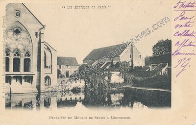 Carte postale ancienne Propriété du Moulin de Senlis — Montgeron (Essonne)
