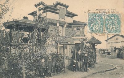 Carte postale ancienne La Garenne. — Pavillon de Bellevue — Montgeron (Essonne)