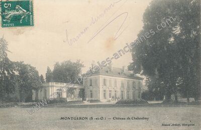 Carte postale ancienne Château de Chalandray — Montgeron (Essonne)