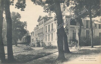 Carte postale ancienne Château de Rottembourg — Montgeron (Essonne)