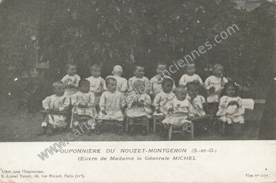 Carte postale ancienne POUPONNIÈRE DU NOUZET — Montgeron (Essonne)