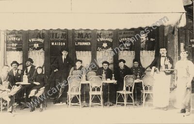 Carte postale ancienne AU "IL M'A MAT" DE RAXEVIL — Montgeron (Essonne)