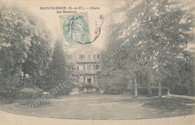 Carte postale ancienne Chalet des Bambous — Montgeron (Essonne)