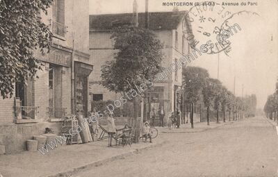 Carte postale ancienne Avenue du Parc — Montgeron (Essonne)
