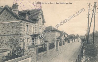Carte postale ancienne Rue Bastier-de-Bez — Montgeron (Essonne)