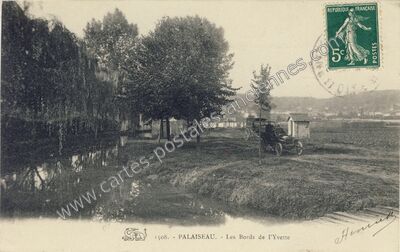 Carte postale ancienne Les Bords de l'Yvette — Palaiseau (Essonne)