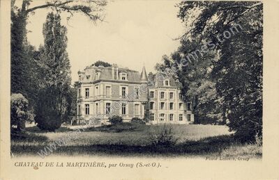 Carte postale ancienne Chateau de la Martiniere — Saclay (Essonne)