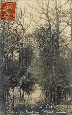 Carte postale ancienne Allée des Bois de l'Hôtel-Dieu — Saint-Chéron (Essonne)