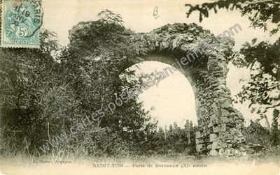 Carte postale ancienne Porte de Bordeaux (XIe siècle) — Saint-Yon (Essonne)