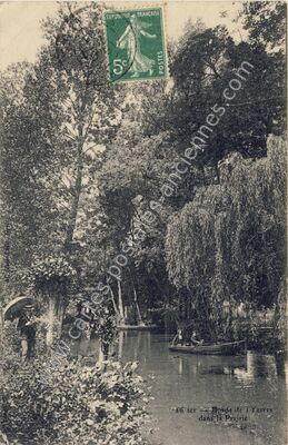 Carte postale ancienne Bords de L'Yerres — Yerres (Essonne)