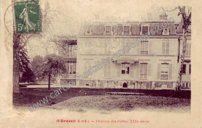 Carte postale ancienne Chateau des Sables — Draveil (Essonne)