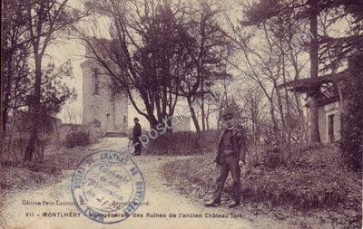 Carte postale ancienne Vue générale des Ruines de l'ancien Château fort — Montlhéry (Essonne)