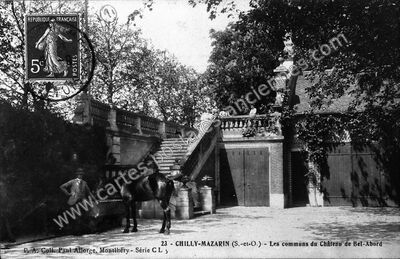 Carte postale ancienne Les Communs du Château de Bel-Abord — Chilly-Mazarin (Essonne)