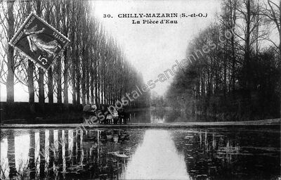 Carte postale ancienne La Pièce d'Eau — Chilly-Mazarin (Essonne)