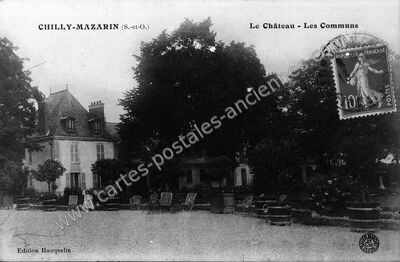 Carte postale ancienne Le Château - Les Communs — Chilly-Mazarin (Essonne)