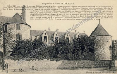 Carte postale ancienne Origines du Château — Dourdan (Essonne)