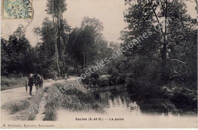 Carte postale ancienne La Juine — Saclas (Essonne)