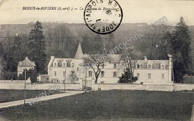 Carte postale ancienne Chateau de Bierville — Boissy-la-Rivière (Essonne)