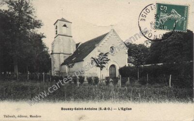 Carte postale ancienne L'Eglise — Boussy-Saint-Antoine (Essonne)