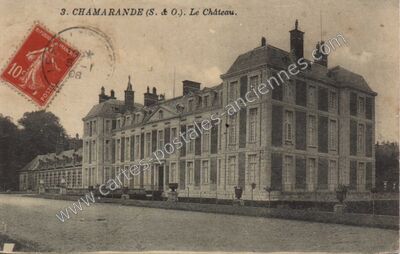 Carte postale ancienne Le Château — Chamarande (Essonne)